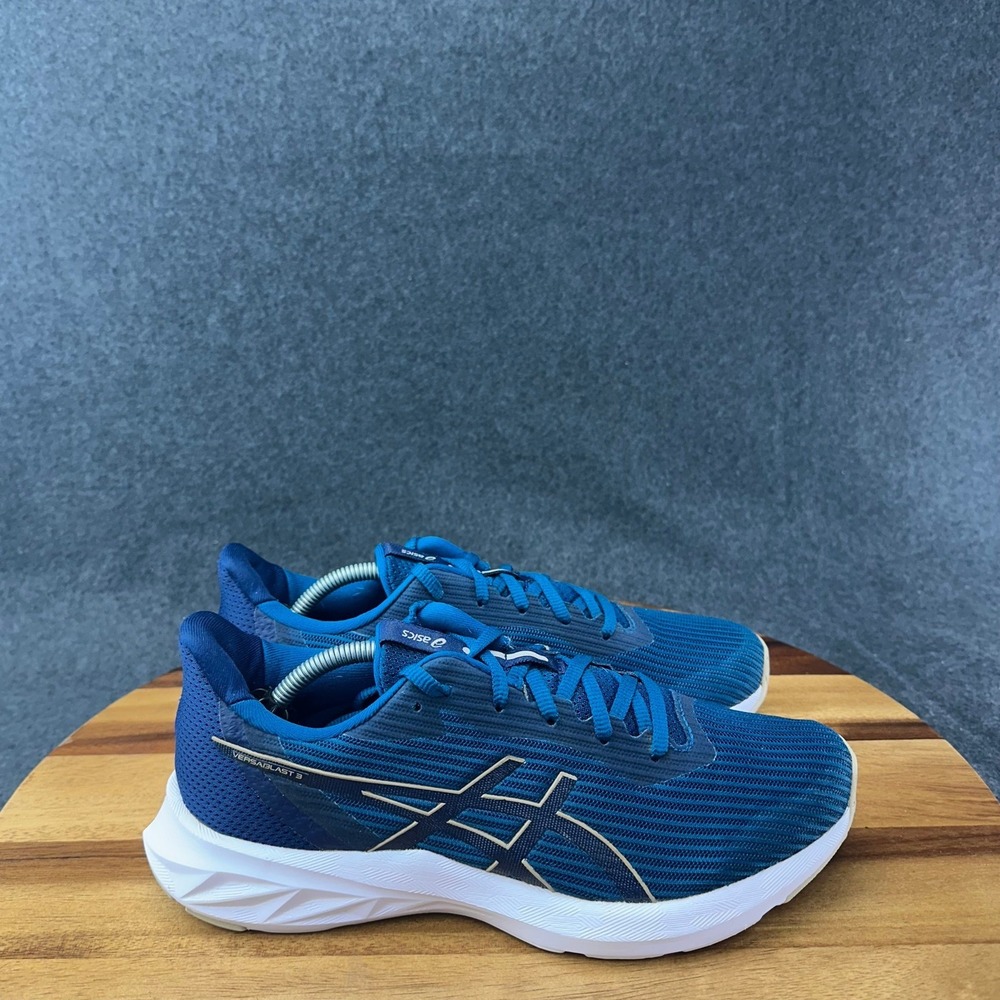 Asics Versablast 3 Womens Blue Silver Running Shoes Sneakers 1012B511 Size 8.5